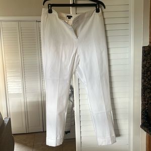 Ann Taylor White Ankle Pant